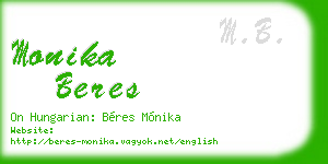 monika beres business card